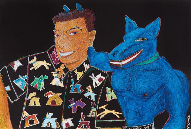 Gilbert “Magu” Luján. Blue Dog, 2004