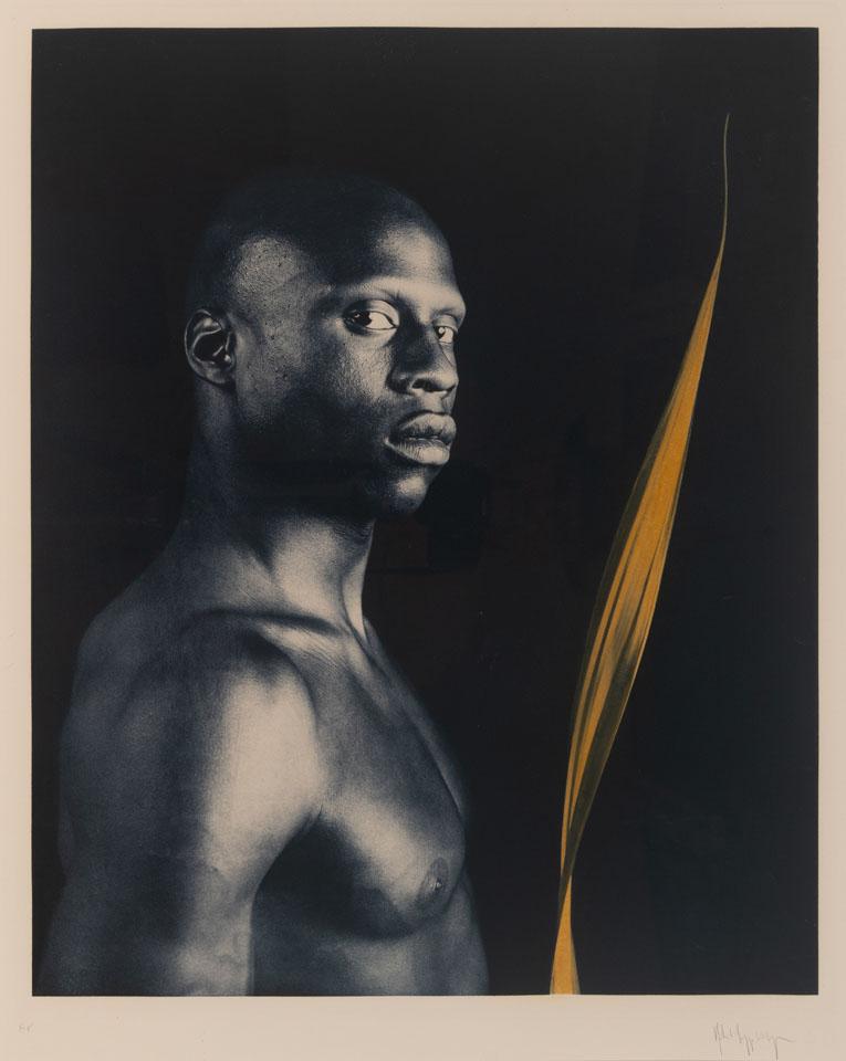 Ken Moody, (Nude With Leaf)