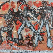 Debora Kuetzpal Vásquez. A la luz de la Luna seductura el cuerpo Indígeno fleche al más allá dando luz a un nuevo día para la Mujer Chicana, 2008