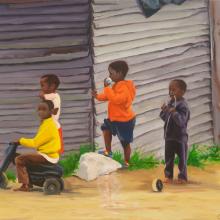 Four Boys, Cape Town Flats, South Africa