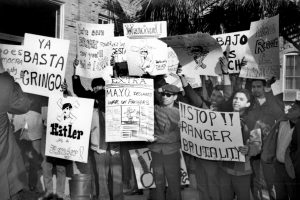 MAYO Protest Texas Rangers