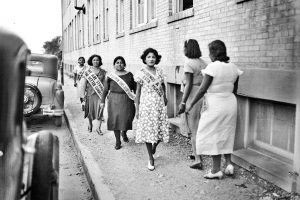 Women protesting Finck Cigar Factory