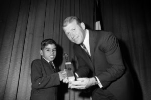 Mickey Mantle at the Boys Club award dinner