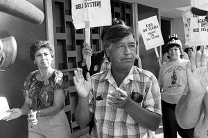 Cesar Chavez picketing
