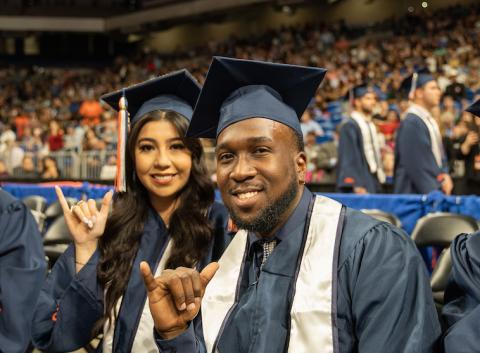 UTSA graduates at commencement