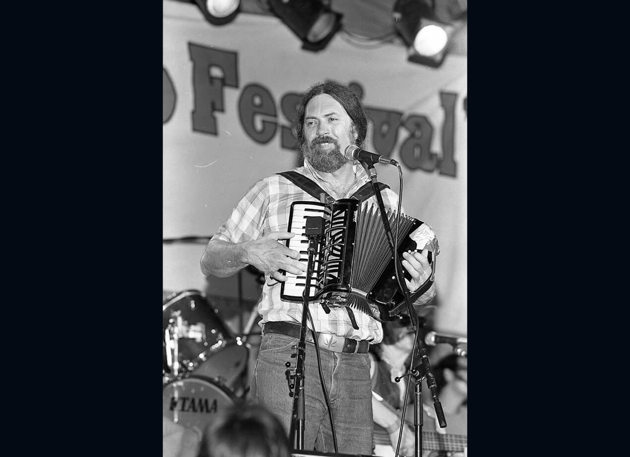 Augie Meyers at 1986 Conjunto Festival