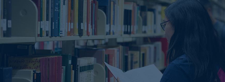 Student at Library