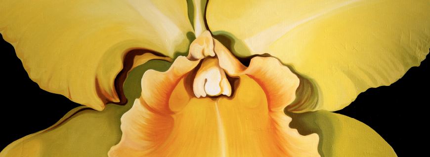 Yellow Lotus painting by Lowell Nesbitt