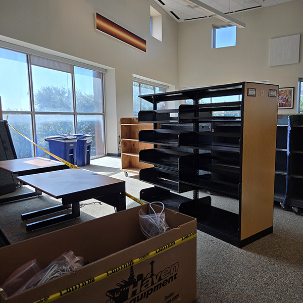 empty shelves at DTL