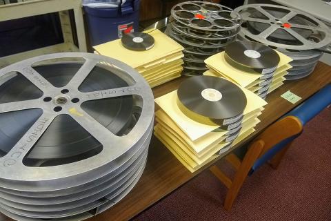 historical film reels