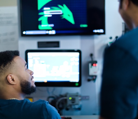 Students at computer lab
