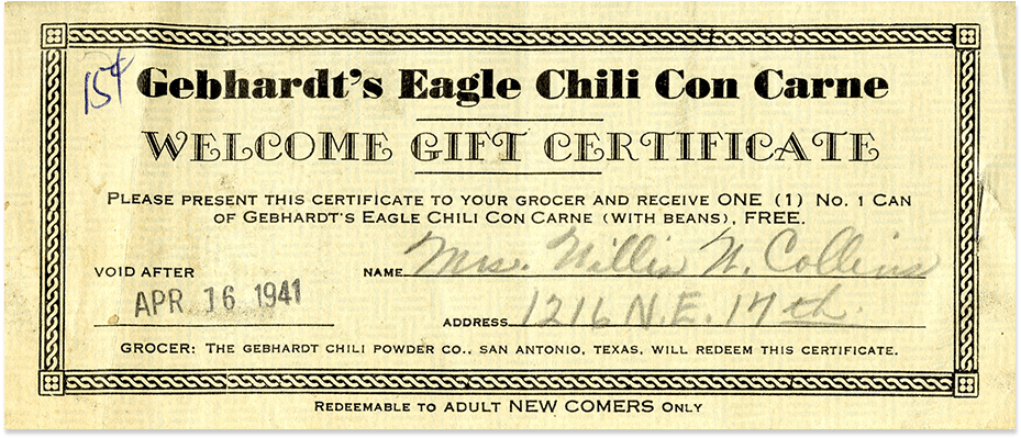 Gebhardt certificate