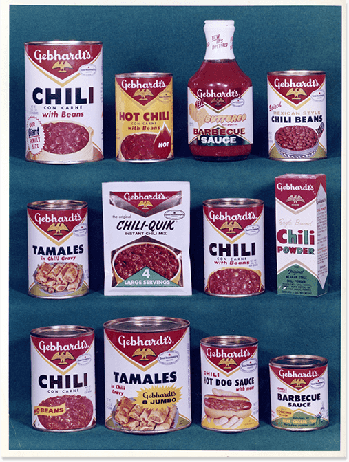 ad featuring product line-up